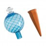 Plant Nanny - 12oz Assorted Colored Spiral Fluted Watering Globe - Portico Indoor & Outdoor Living Inc.