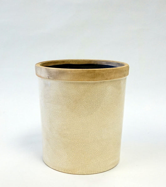 Baxter Ceramic Cachepots-Sm-Antique White - Portico Indoor & Outdoor Living Inc.