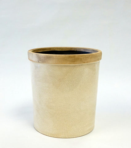 Baxter Ceramic Cachepots-Sm-Antique White - Portico Indoor & Outdoor Living Inc.