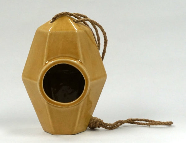 BIRDHOUSE - CERAMIC AMBER - Portico Indoor & Outdoor Living Inc.