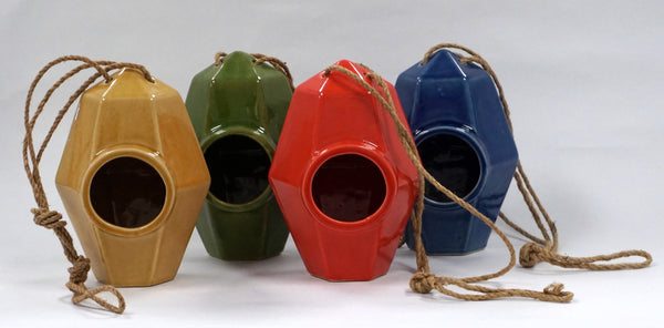 BIRDHOUSE - CERAMIC GREEN - Portico Indoor & Outdoor Living Inc.