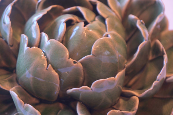 Ceramic Flower - Artichoke Lg Green - Portico Indoor & Outdoor Living Inc.