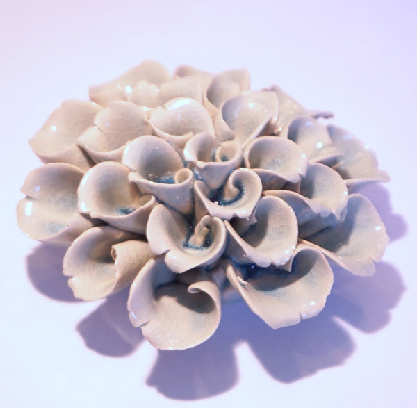 Ceramic Flower - Carnation Med Lt Blue - Portico Indoor & Outdoor Living Inc.