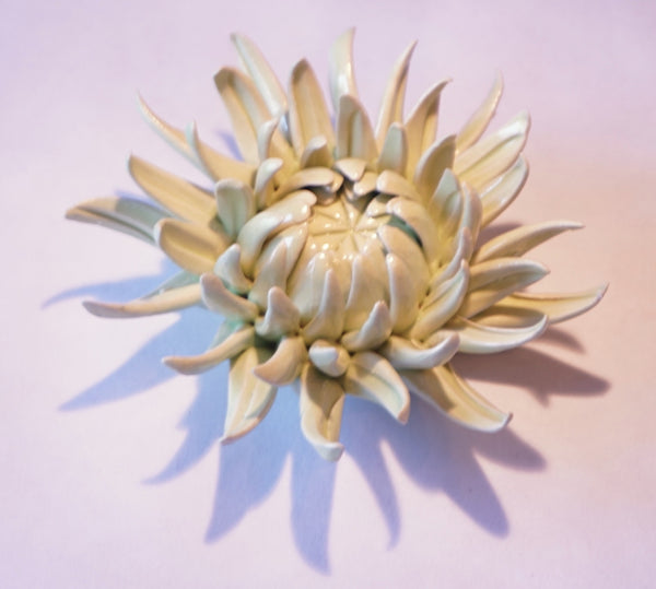 Ceramic Flower - Chrysanthemum Med Lt Green - Portico Indoor & Outdoor Living Inc.