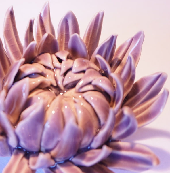 Ceramic Flower - Chrysanthemum Med Lavender - Portico Indoor & Outdoor Living Inc.
