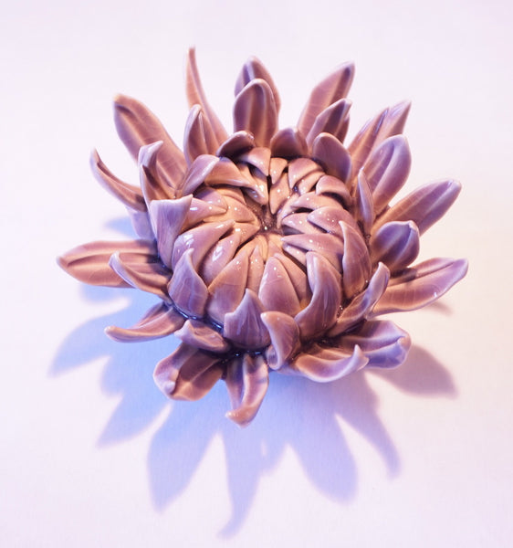 Ceramic Flower - Chrysanthemum Med Lavender - Portico Indoor & Outdoor Living Inc.