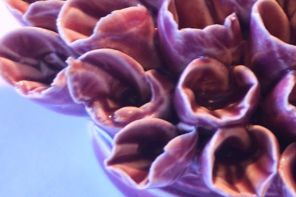Ceramic Flower - Coral Bloom Lg Plum - Portico Indoor & Outdoor Living Inc.