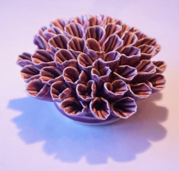 Ceramic Flower - Coral Bloom Lg Plum - Portico Indoor & Outdoor Living Inc.