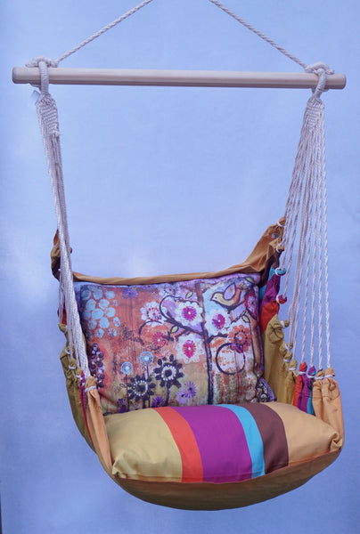 SWING SET - CAFE SOLEIL STRIPE W/ MOD BIRD