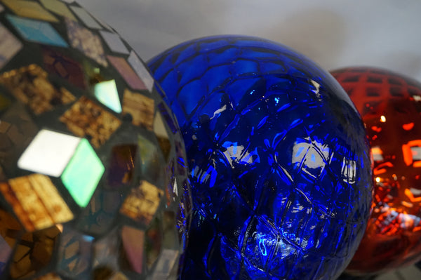 Gazing Ball w/ Stand - Indigo Ripple - Portico Indoor & Outdoor Living Inc.