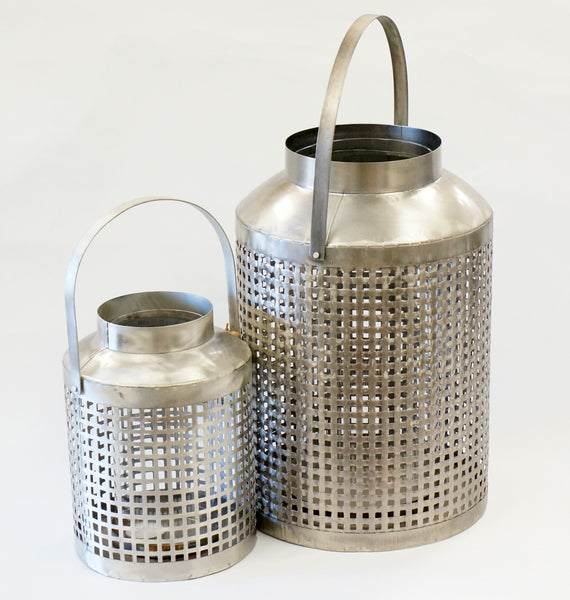 LANTERN - SILVER LATTICE SMALL - Portico Indoor & Outdoor Living Inc.