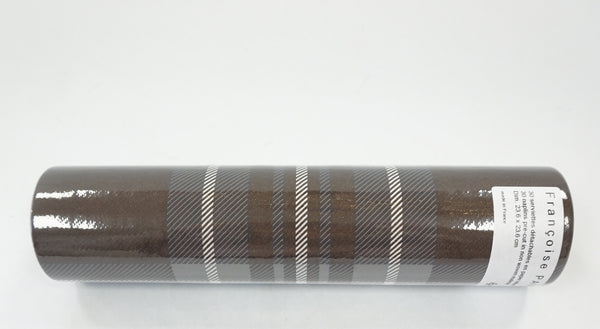 NAPKIN ROLLS - X Tartan Chocolate - Portico Indoor & Outdoor Living Inc.