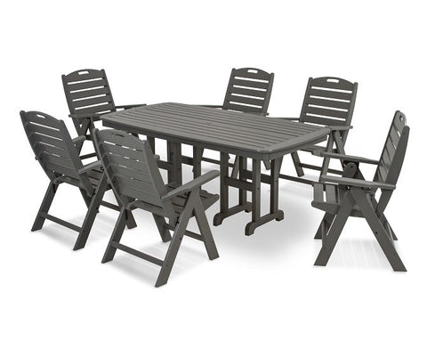 Nautical 7 pc Dining Set - Slate Grey - Portico Indoor & Outdoor Living Inc.