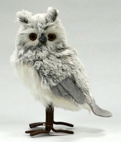 OWL - SILVER FAUX FUR - Portico Indoor & Outdoor Living Inc.