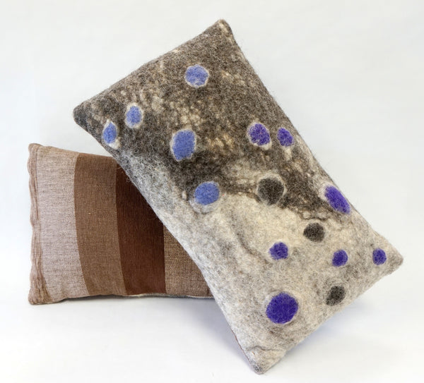 Pillow - Felted Wool Mod Purple - Portico Indoor & Outdoor Living Inc.