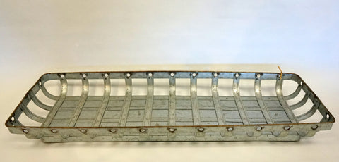 Tray - Open Weave Rusted Metal Large - Portico Indoor & Outdoor Living Inc.