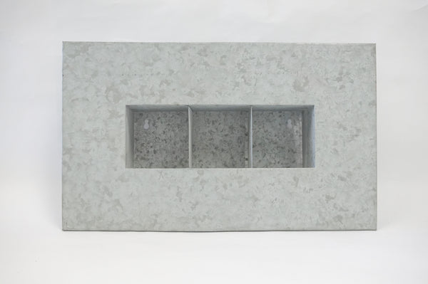 WALL PLANTER - ZINC GALV 1 x 3 - Portico Indoor & Outdoor Living Inc.