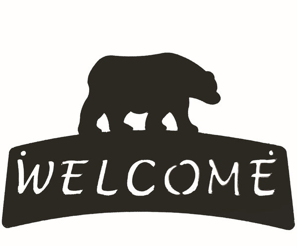 Welcome Plaque - Bear - Portico Indoor & Outdoor Living Inc.