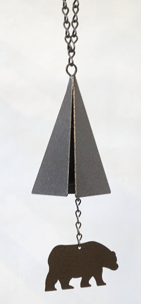 Wind Bell - Ship's Bell w Bear - Portico Indoor & Outdoor Living Inc.