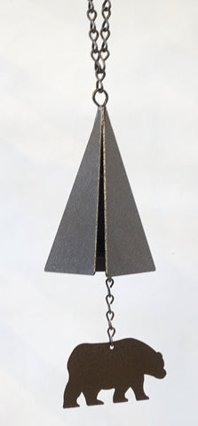 Wind Bell - Ship's Bell w Bear - Portico Indoor & Outdoor Living Inc.